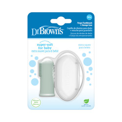 Dr.Browns HG126 Silikonowa szczoteczka do czyszczenia zębów z pudełkiem zielona