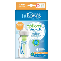 Dr.Browns WB92600 Butelka szeroka szyjka 270 ml PP OPTIONS PLUS 2 PAK