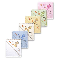 DUET BABY 315 Okrycie kąpielowe DRUK FROTTE 80x80