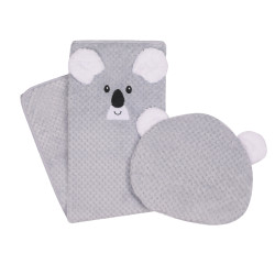 DUET BABY 693 Kocyk SOFT ANIMALS haft z poduszką 80x90