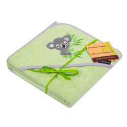 DUET BABY 727 Okrycie kąpielowe haft 100x100 BABY BAMBOO