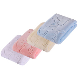 EASY CARE 502 Kocyk akrylowy tłoczony jednokolorowy 80x110 różowy
