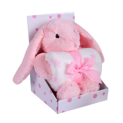 EASY CARE 562 Kocyk + pluszak PINK RABBIT