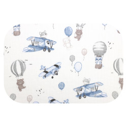EGA Pielucha tetra druk 70x80 LISEK PILOT NIEBIESKIE 0499 cena za 1szt / pakowane po 5szt