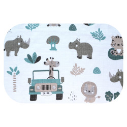 EGA Pielucha tetra druk 70x80 SAFARI 4459 cena za 1szt / pakowane po 5szt