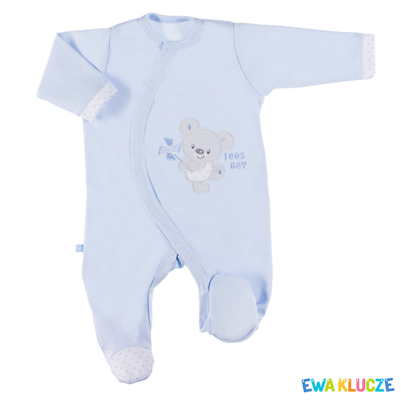 EWA 852502 NEWBORN Pajac niebieski 56