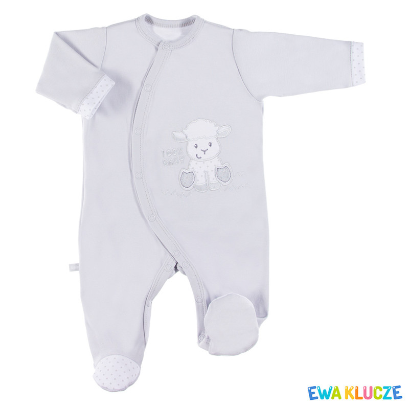 EWA 852625 NEWBORN Pajac szary 56
