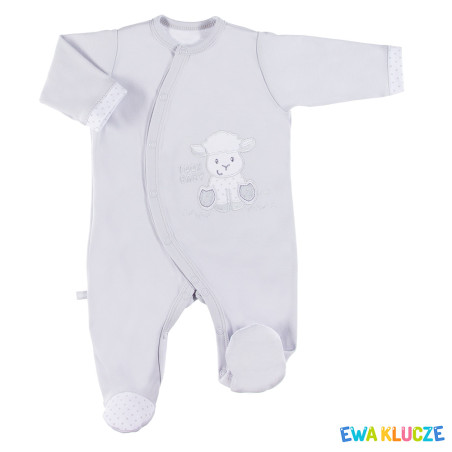 EWA 852625 NEWBORN Pajac szary 56