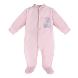 EWA 930019 NEWBORN Pajac welur róż 56