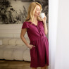 EWA 968467 LINDA Koszula ciążowa bordo XXL