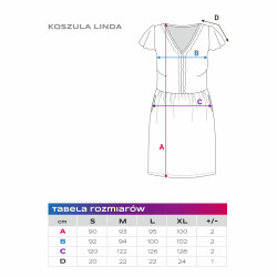 EWA 968467 LINDA Koszula ciążowa bordo XXL