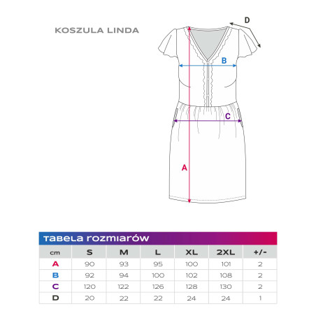 EWA 974499 LINDA Koszula ciążowa rozpinana ecru łączka XXL