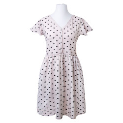 EWA 978602 LINDA Koszula ciążowa w serduszka beż XXL