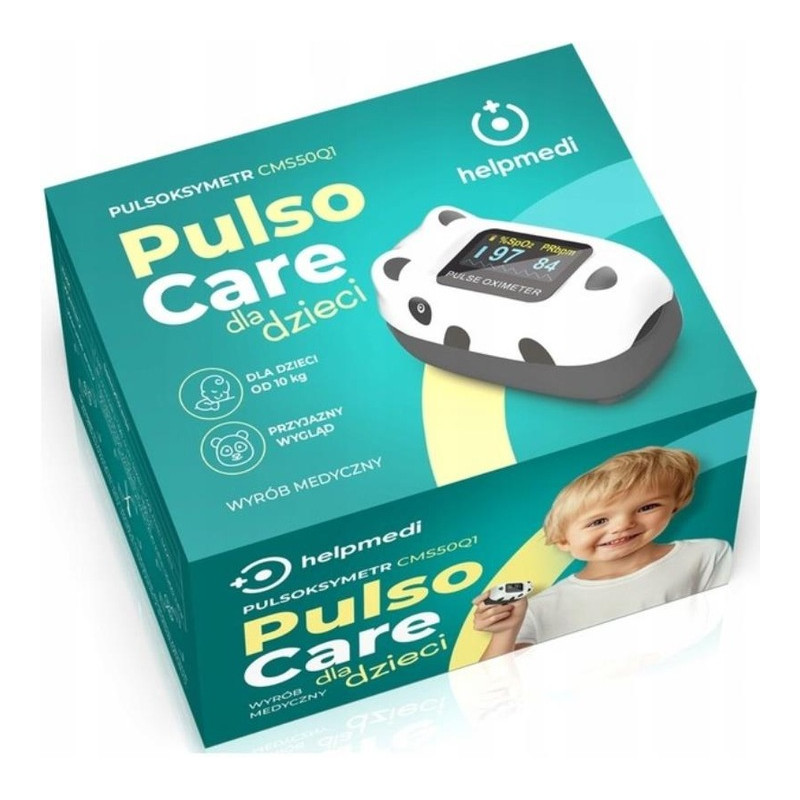 HELPMEDI PulsoCare Pulsoksymetr Panda dla dzieci o masie pow. 10kg