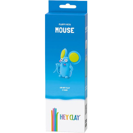 HEY CLAY HCL30116CEE Figurka Puchate zwierzaki Mysz 3 pak