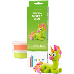 HEY CLAY HCL30139CEE Figurka Jednorożec Sparky 3 pak