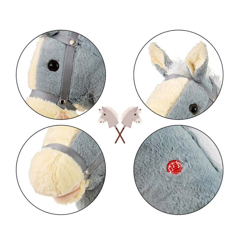 HOBBY 6089 Koń na kiju grey