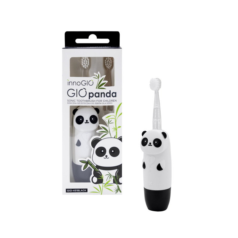 INNOGIO GIO-451BLACK Soniczna szczoteczka dla dzieci GIOpanda czarna