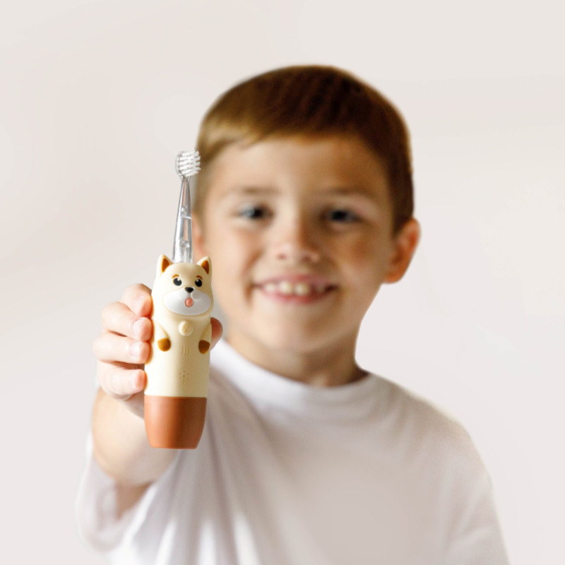 INNOGIO GIO-452BROWN Soniczna szczoteczka dla dzieci GIOdog brązowa