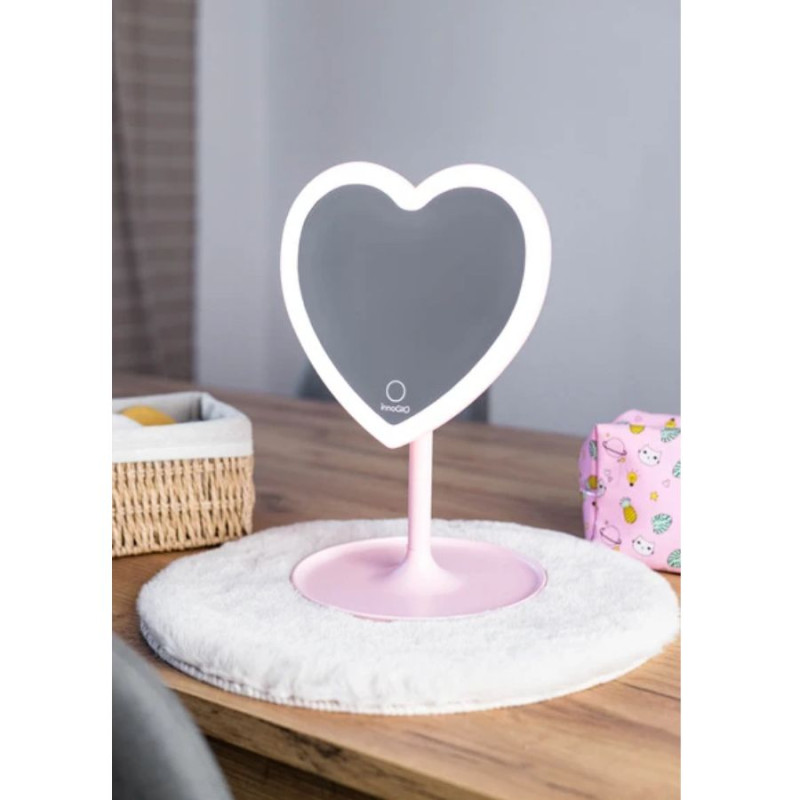 INNOGIO GIO-758HEART Lusterko kosmetyczne GIOperfect Pink Heart