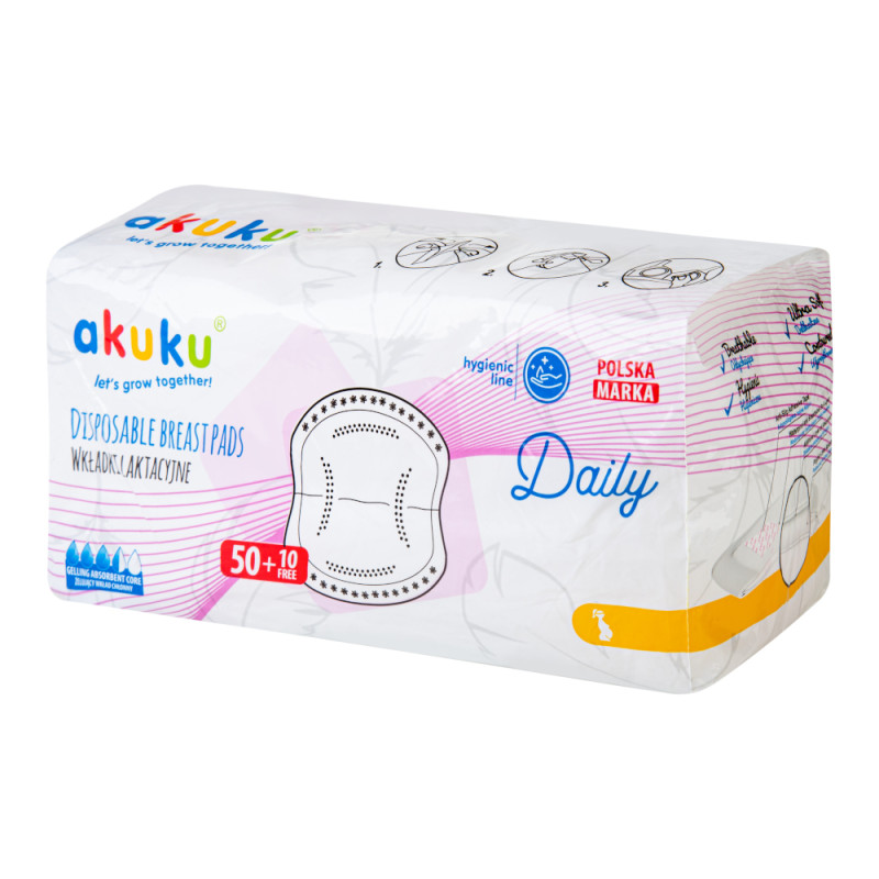 AKUKU A0160 Wkładki laktacyjne DAILY 60 szt