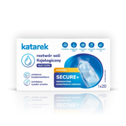 KATAREK Roztwór soli fizjologicznej Secure+ 20x5ml NaCI 0,9%