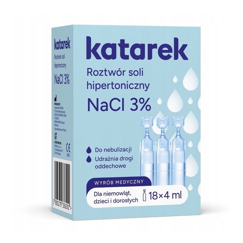 KATAREK Roztwór soli hipertoniczny 18x4ml NaCI 3%