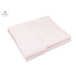 KIECZMERSKI Kocyk 75x100 cm MIMINU SOFT interlock bawełna 100% pudrowy róż