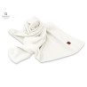 KIECZMERSKI Kocyk 75x100 cm MIMINU SOFT interlock bawełna 100% śmietanka