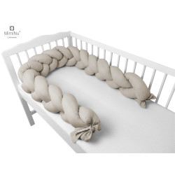 KIECZMERSKI Ochraniacz - warkocz bawełna 100% dł.240 cm beż