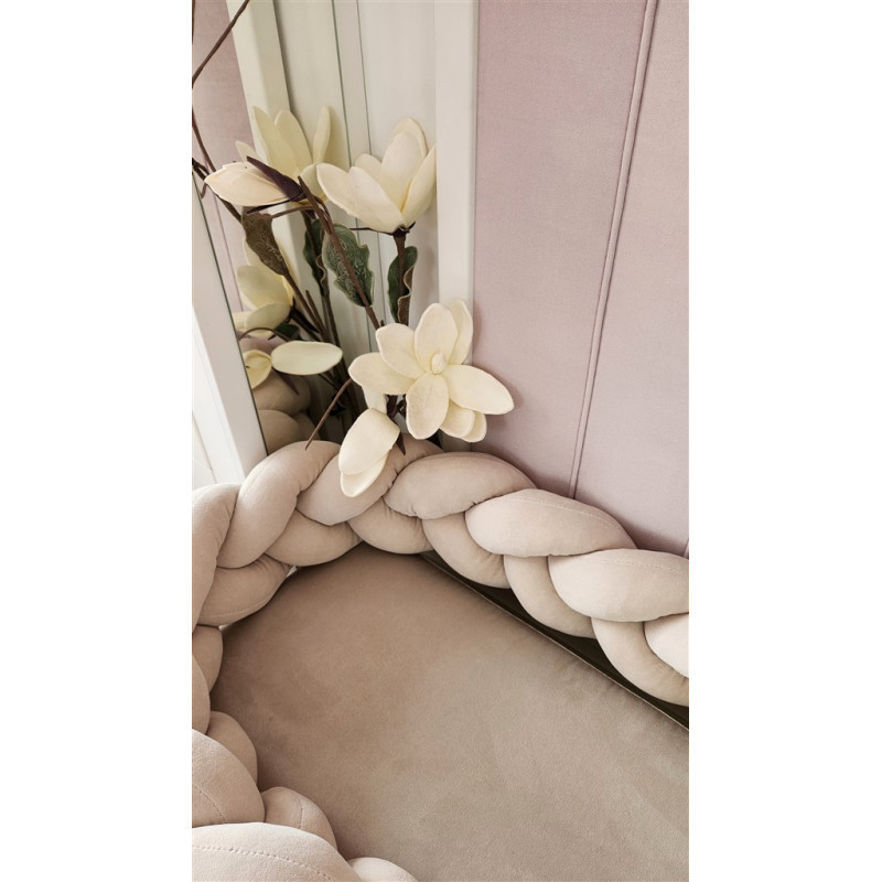 KIECZMERSKI Ochraniacz - warkocz MIMINU SOFT 220-240cm śmietanka