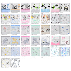 KIECZMERSKI Poszewka bawełna 40x40 mix wzorów
