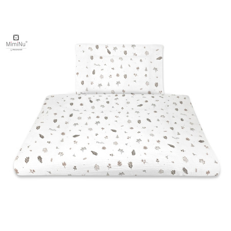 KIECZMERSKI Pościel C-2 100x135 cm MIMINU DESIGN Listki bawełna 100%