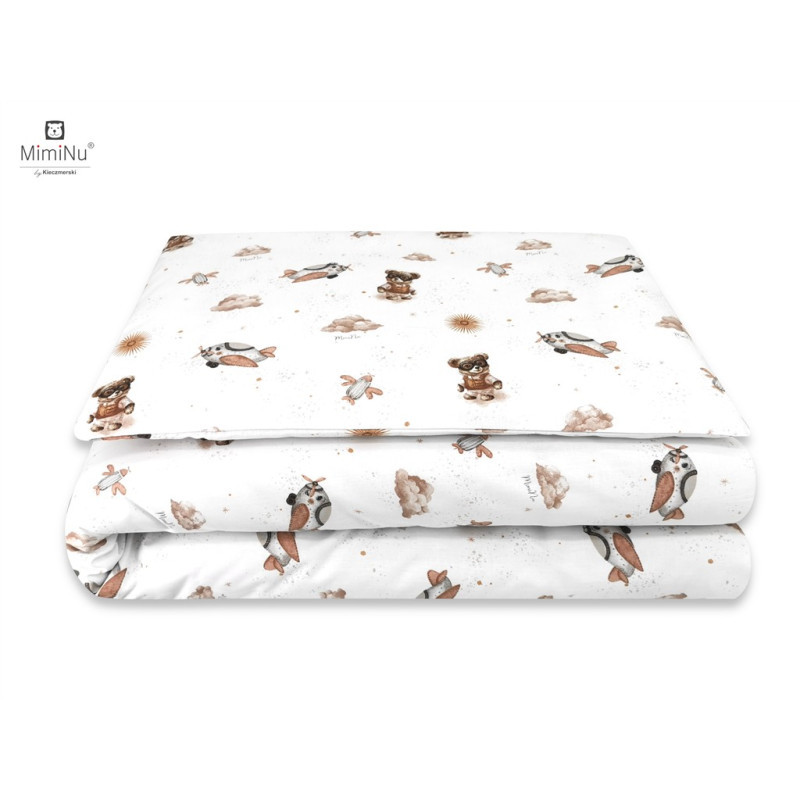 KIECZMERSKI Pościel C-2 100x135 cm MIMINU DESIGN Misie beż bawełna 100%