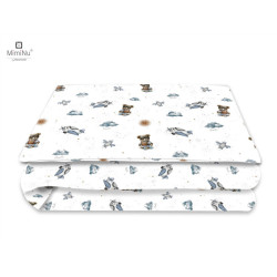 KIECZMERSKI Pościel C-2 100x135 cm MIMINU DESIGN Misie błękit bawełna 100%