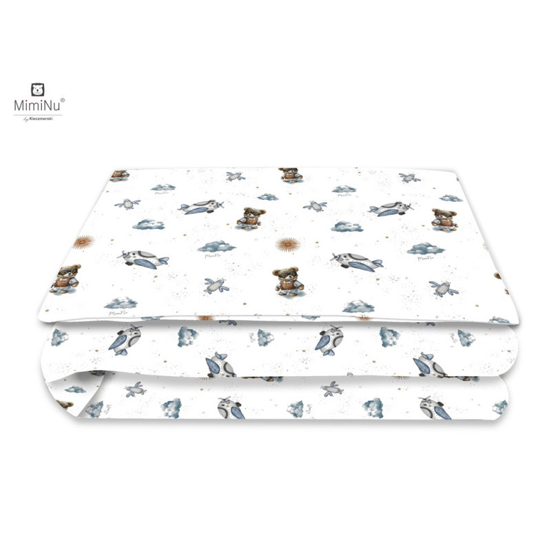 KIECZMERSKI Pościel C-2 100x135 cm MIMINU DESIGN Misie błękit bawełna 100%