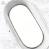 KIECZMERSKI Prześcieradło jersey do wózka / gondolki z gumką 80x35 białe