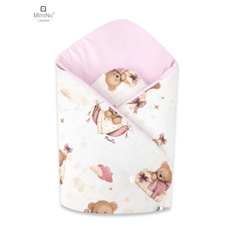 KIECZMERSKI Rożek standard 75x75 cm MIMINU DESIGN Misiowe Sny róż bawełna 100%
