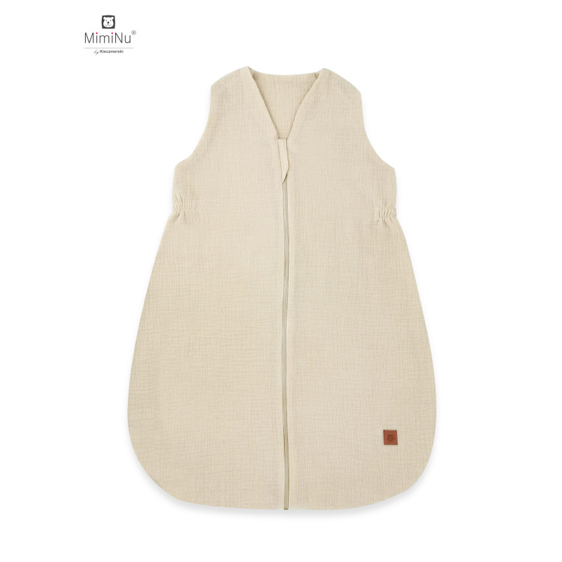 KIECZMERSKI Śpiworek letni AVI MUŚLIN bawełna 100% 74 cm, 0,5-1TOG ciepły beż