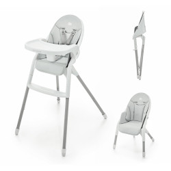 KINDERKRAFT Krzesełko do karmienia DINNLY GREY