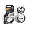 LOVI 22/879 Smoczek silikonowy dynamiczny 6-18 m 2 szt. Salt&Pepper