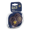 LOVI 22/892 Smoczek silikonowy dynamiczny 0-3 m 2 szt Stardust violet