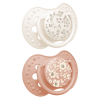 LOVI 22/924 Smoczek silikonowy dynamiczny 18+m 2szt Blossom Ivory Girl