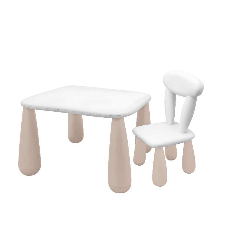 MALTEX SET LUNA CLASSIC Stolik dla dzieci + krzesełko biały/beżowy