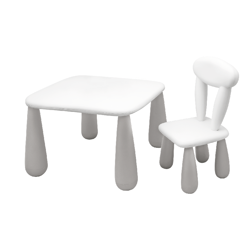 MALTEX SET LUNA CLASSIC Stolik dla dzieci + krzesełko biały/szary