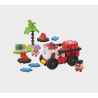 MARIOINEX 903193 Klocki waffle mini - Wóz strażacki 80 el.