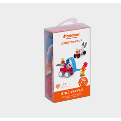 MARIOINEX 903780 Klocki waffle mini Strażak mały (blister)