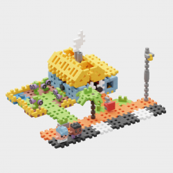 MARIOINEX 904152 Klocki waffle mini - Dom 148 el.