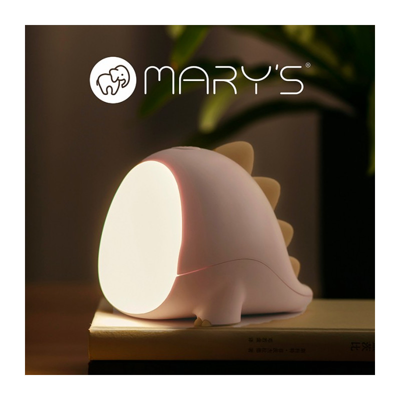 MARY'S MW20533 Lampka nocna led Dino różowy