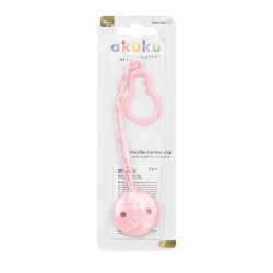 AKUKU A0701 Łańcuszek / zawieszka do smoczka róż